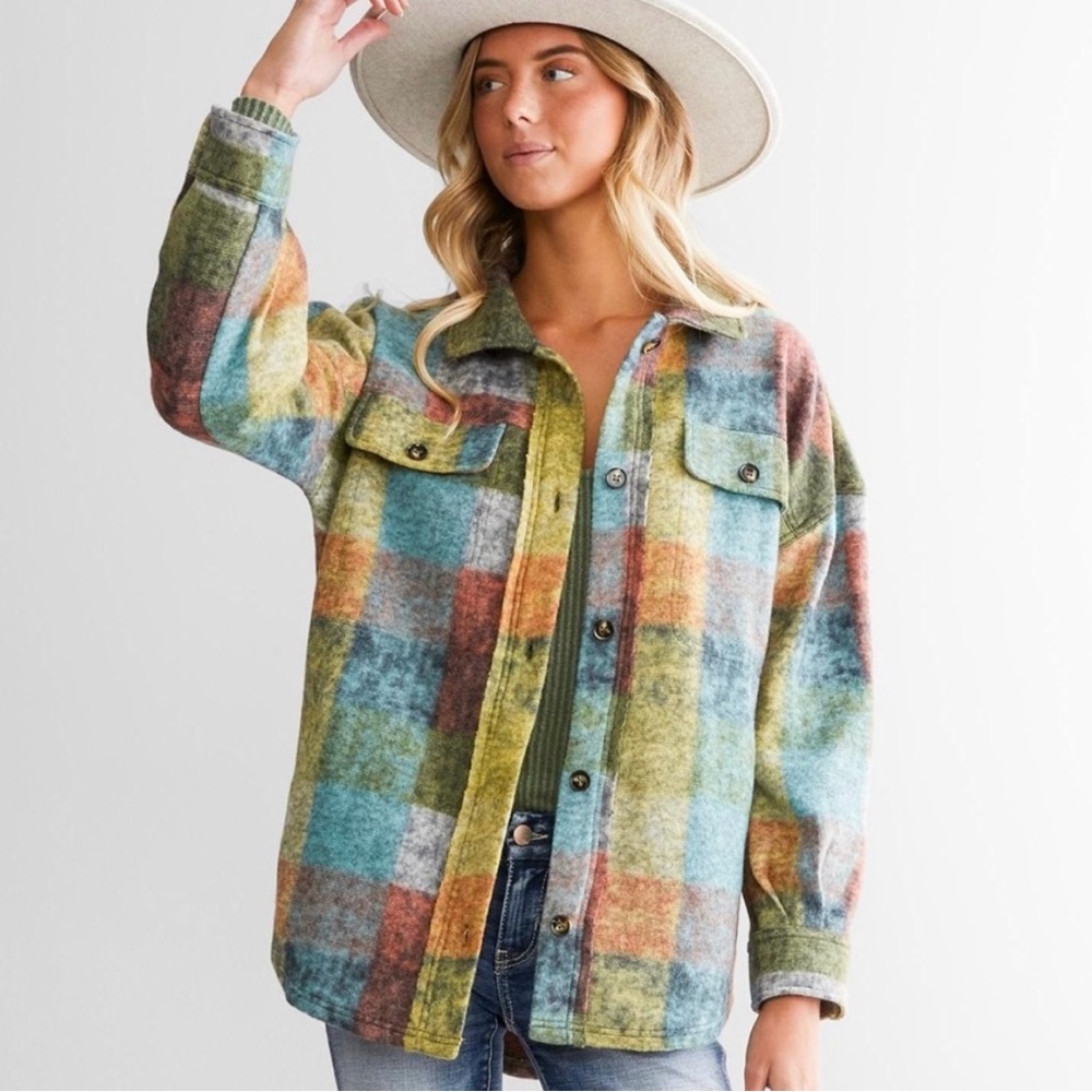BiBi Multicolor Plaid Jacket